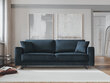 Sofa Cosmopolitan Design Fano, mėlyna/juoda kaina ir informacija | Sofos | pigu.lt