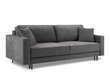 Sofa Cosmopolitan Design Fano, pilka/juoda kaina ir informacija | Sofos | pigu.lt