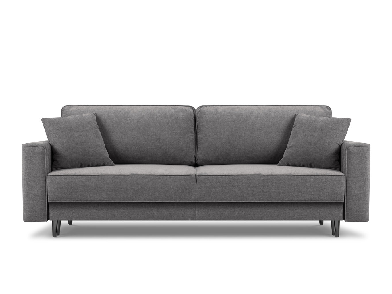 Sofa Cosmopolitan Design Fano, pilka/juoda kaina ir informacija | Sofos | pigu.lt