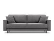 Sofa Cosmopolitan Design Fano, pilka/juoda kaina ir informacija | Sofos | pigu.lt