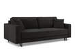 Sofa Cosmopolitan Design Fano, juoda цена и информация | Sofos | pigu.lt