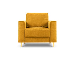 Fotelis Cosmopolitan Design Fano, geltonos/auksinės spalvos kaina ir informacija | Svetainės foteliai | pigu.lt