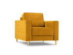 Fotelis Cosmopolitan Design Fano, geltonos/auksinės spalvos