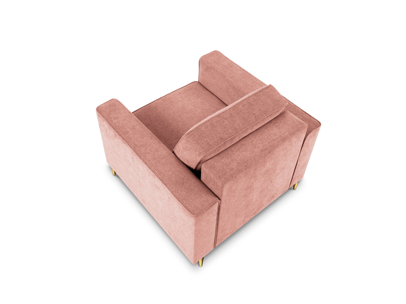 Fotelis Cosmopolitan Design Fano, rožinės/auksinės spalvos kaina ir informacija | Svetainės foteliai | pigu.lt