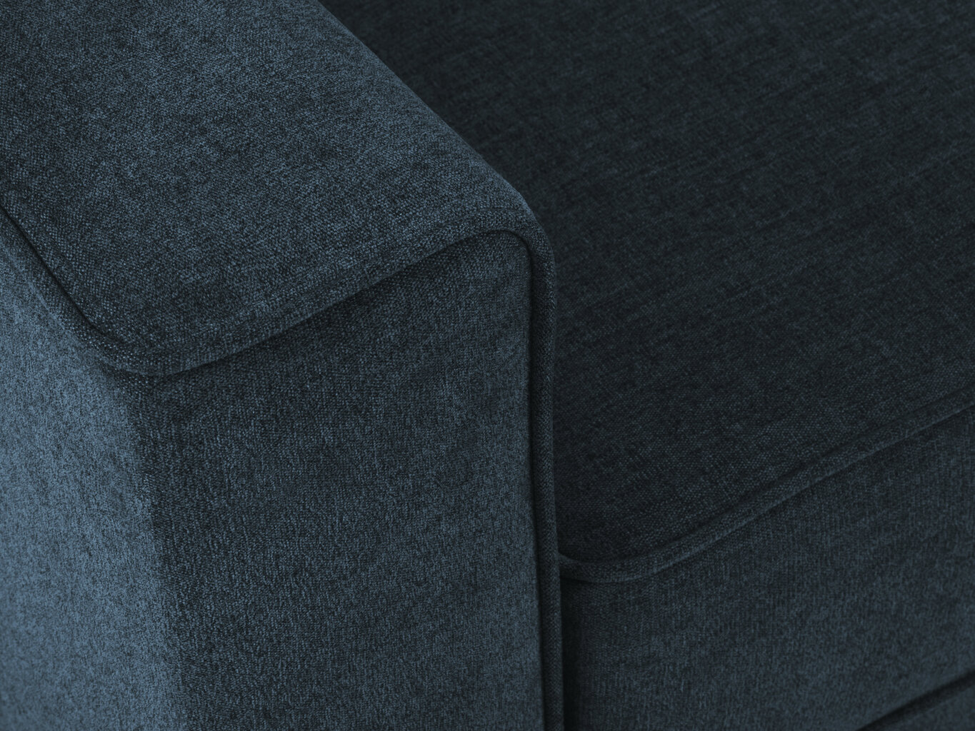 Fotelis Cosmopolitan Design Fano, tamsiai mėlynos/auksinės spalvos kaina ir informacija | Svetainės foteliai | pigu.lt