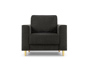 Fotelis Cosmopolitan Design Fano, juodos/auksinės spalvos kaina ir informacija | Svetainės foteliai | pigu.lt