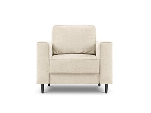 Кресло Cosmopolitan Design Fano, бежевое/черное цена и информация | Кресла в гостиную | pigu.lt