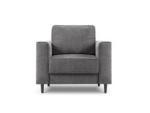 Fotelis Cosmopolitan Design Fano, pilkas/juodas kaina ir informacija | Svetainės foteliai | pigu.lt