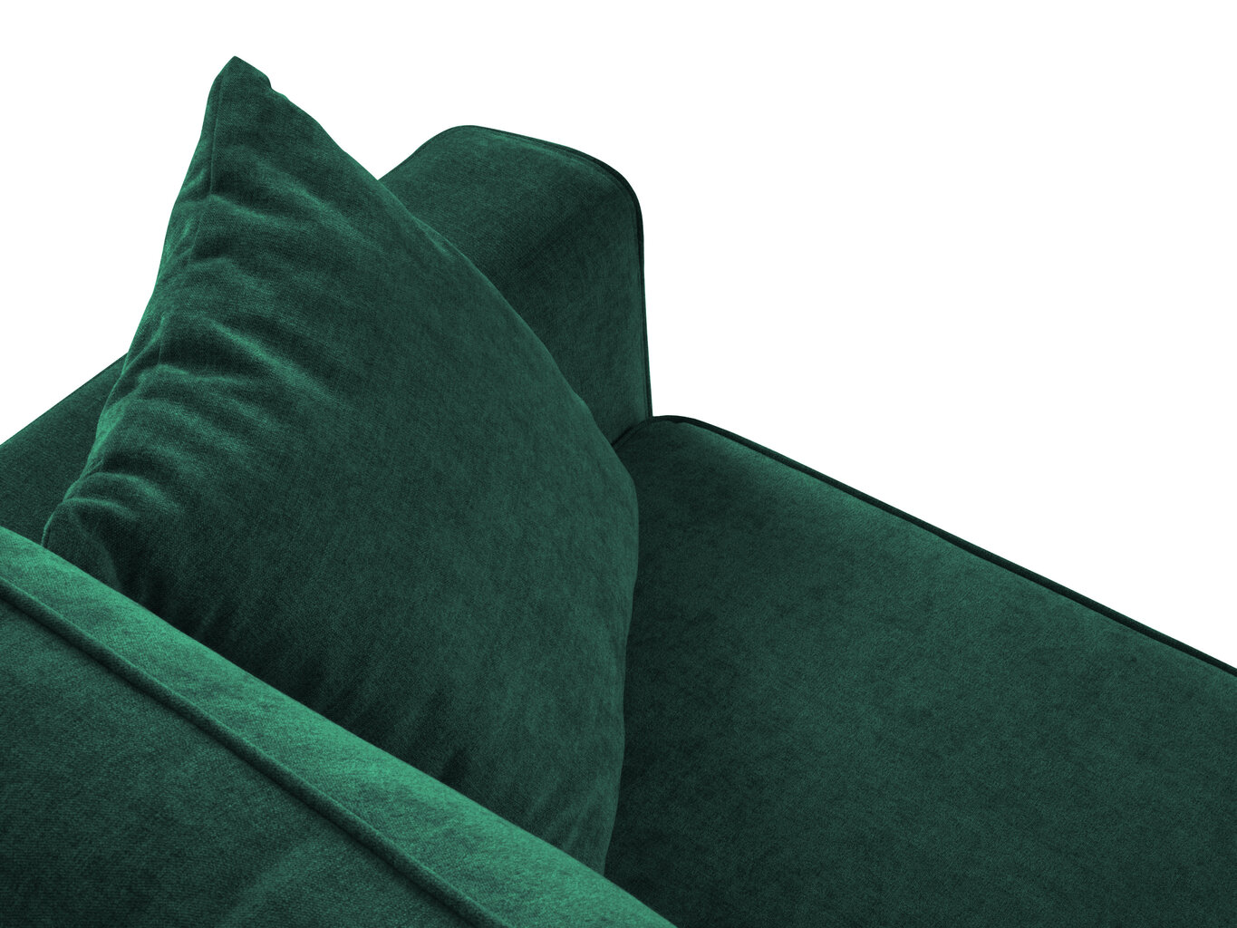 Minkštas kampas Cosmopolitan Design Fano, žalias/juodas kaina ir informacija | Minkšti kampai | pigu.lt