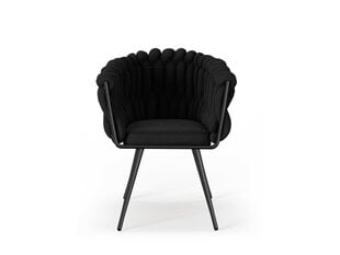 2-jų kėdžių komplektas Cosmopolitan Design Shirley, juodas kaina ir informacija | Virtuvės ir valgomojo kėdės | pigu.lt