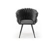 2-jų kėdžių komplektas Cosmopolitan Design Shirley, šviesiai pilkas kaina ir informacija | Virtuvės ir valgomojo kėdės | pigu.lt