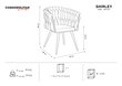 2-jų kėdžių komplektas Cosmopolitan Design Shirley, smėlio spalvos цена и информация | Virtuvės ir valgomojo kėdės | pigu.lt