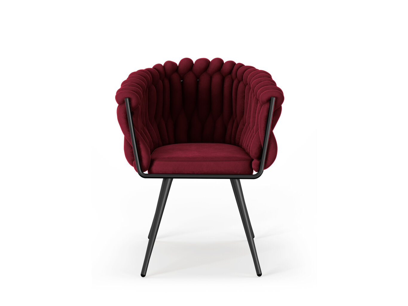 2-jų kėdžių komplektas Cosmopolitan Design Shirley, raudonas kaina ir informacija | Virtuvės ir valgomojo kėdės | pigu.lt