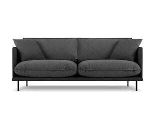Trivietė sofa Interieurs 86 Auguste, tamsiai pilka kaina ir informacija | Sofos | pigu.lt