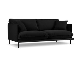 Trivietė sofa Interieurs 86 Auguste, juoda kaina ir informacija | Sofos | pigu.lt