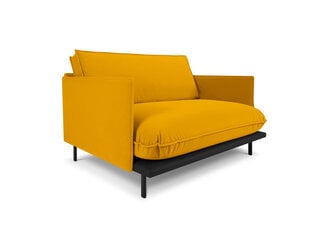 Sofa 1.5 Intereurs 86 Auguste, geltona/juoda kaina ir informacija | Sofos | pigu.lt