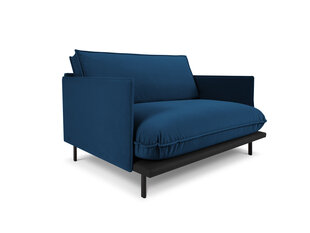 Sofa 1.5 Intereurs 86 Auguste, mėlyna/juoda kaina ir informacija | Sofos | pigu.lt