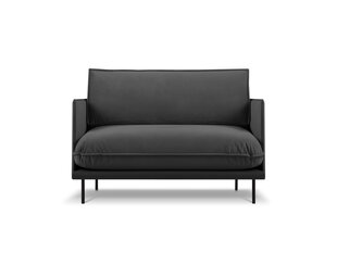 Sofa 1.5 Intereurs 86 Auguste, tamsiai pilka/juoda kaina ir informacija | Sofos | pigu.lt