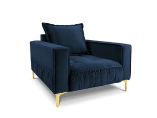 Fotelis Interieurs86 Triomphe, mėlynas/auksinės spalvos kaina ir informacija | Svetainės foteliai | pigu.lt