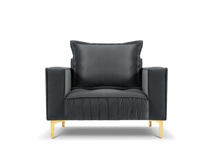 Fotelis Interieurs86 Triomphe, tamsiai pilkas/auksinės spalvos kaina ir informacija | Svetainės foteliai | pigu.lt