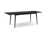 Išskleidžiamas stalas Intereurs86 Claude 120x80 cm, juodas