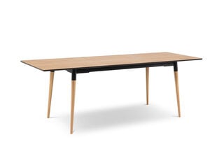 Išskleidžiamas stalas Intereurs86 Claude 160x90 cm, rudas kaina ir informacija | Virtuvės ir valgomojo stalai, staliukai | pigu.lt