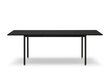 Išskleidžiamas stalas Interieurs86 Louis 160x90 cm, juodas kaina ir informacija | Virtuvės ir valgomojo stalai, staliukai | pigu.lt