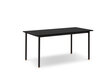 Išskleidžiamas stalas Interieurs86 Louis 160x90 cm, juodas kaina ir informacija | Virtuvės ir valgomojo stalai, staliukai | pigu.lt