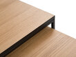 2-jų kavos staliukų komplektas Interieurs86 Morgane, rudas/juodas kaina ir informacija | Kavos staliukai | pigu.lt