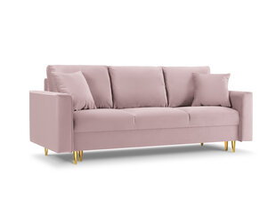 Трехместный диван Mazzini Sofas Cartadera, розовый/золотой цена и информация | Диваны | pigu.lt