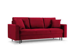 Trivietė sofa Mazzini Sofas Cartadera, raudona/juoda kaina ir informacija | Sofos | pigu.lt