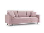 Trivietė sofa Mazzini Sofas Cartadera, rožinė/juoda