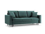 Trivietė sofa Mazzini Sofas Cartadera, žalia/juoda