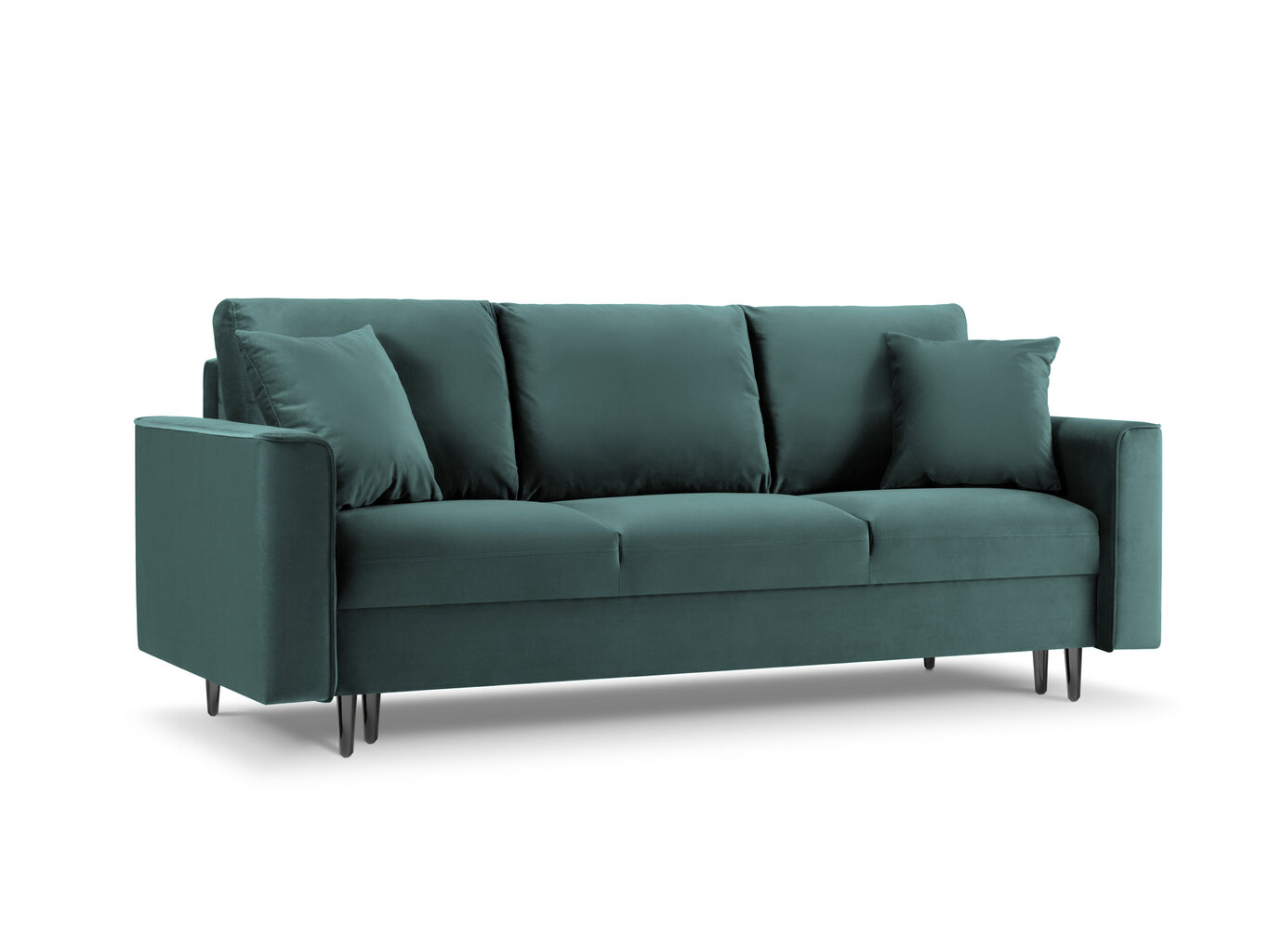 Trivietė sofa Mazzini Sofas Cartadera, žalia/juoda kaina ir informacija | Sofos | pigu.lt
