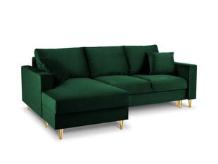 Мягкий уголок Mazzini Sofas Cartadera, темно-зеленый цена и информация | Угловые диваны | pigu.lt