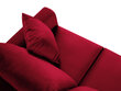 Minkštas kampas Mazzini Sofas Cartadera, raudonas/juodas kaina ir informacija | Minkšti kampai | pigu.lt