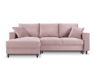 Мягкий угол Mazzini Sofas Cartadera, розовый/черный цена и информация | Угловые диваны | pigu.lt