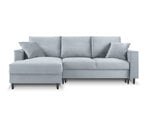 Мягкий угол Mazzini Sofas Cartadera, светло-синий/черный