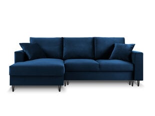 Мягкий угол Mazzini Sofas Cartadera, синий/черный цена и информация | Угловые диваны | pigu.lt