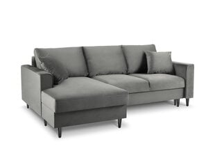 Мягкий угол Mazzini Sofas Cartadera, серый/черный цена и информация | Угловые диваны | pigu.lt