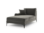 Кушетка Mazzini Sofas Madara, серая/черная