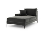 Кушетка Mazzini Sofas Madara, темно-серая/черная