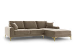 Мягкий уголок Mazzini Sofas Madara, велюр, бежевый/золотой