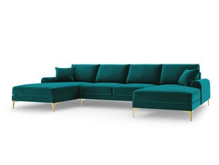 Мягкий уголок Mazzini Sofas Madara 6S, светло-зеленый/золотой цена и информация | Угловые диваны | pigu.lt