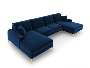 Мягкий уголок Mazzini Sofas Madara 6S, темно-синий/золотой цена и информация | Угловые диваны | pigu.lt