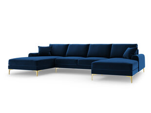Мягкий уголок Mazzini Sofas Madara 6S, темно-синий/золотой цена и информация | Угловые диваны | pigu.lt