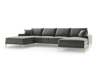 Мягкий уголок Mazzini Sofas Madara 6S, серый/золотой цена и информация | Угловые диваны | pigu.lt