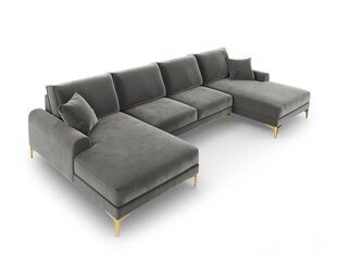 Мягкий уголок Mazzini Sofas Madara 6S, серый/золотой цена и информация | Угловые диваны | pigu.lt