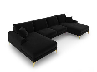 Мягкий уголок Mazzini Sofas Madara 6S, черный/золотой цена и информация | Угловые диваны | pigu.lt