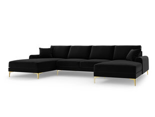 Мягкий уголок Mazzini Sofas Madara 6S, черный/золотой цена и информация | Угловые диваны | pigu.lt